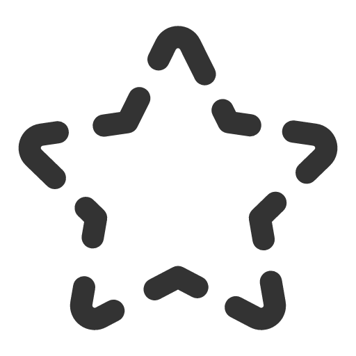 иконка star dashed, star, звезда, dashed,