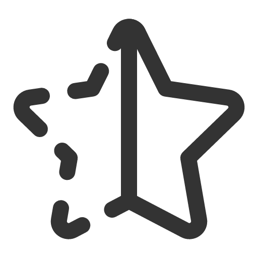 иконка star half dashed, star, звезда, half, батарея, dashed,