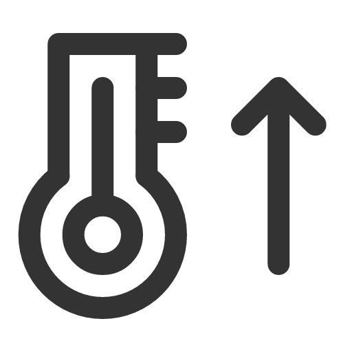 иконка temperature up, temperature, up, стрелка вверх,