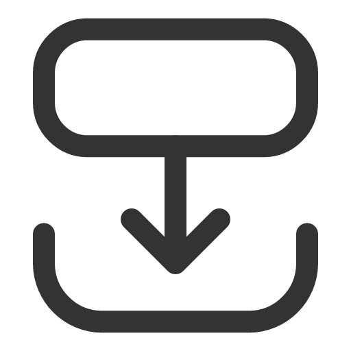 иконка transition down, transition, down, стрелка,