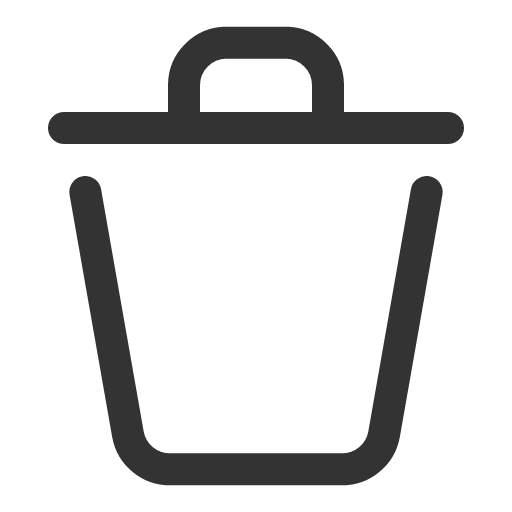 иконка trash, мусорный бак,