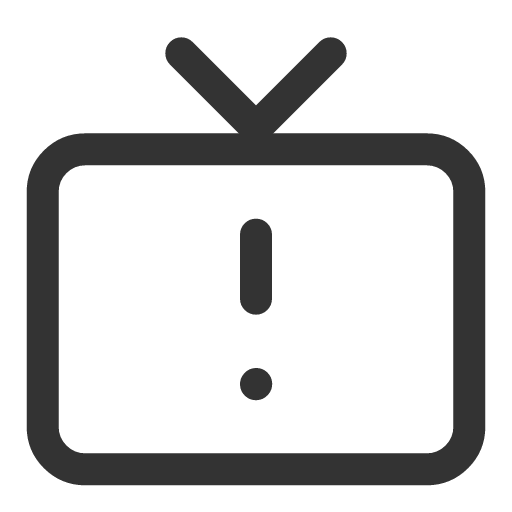 иконка tv warning, tv, телевизор, warning, предупреждение,