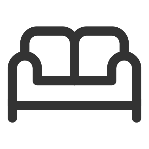 иконка two seater sofa, two, seater, sofa,