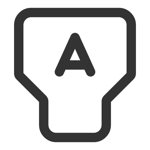 иконка type, шрифт,
