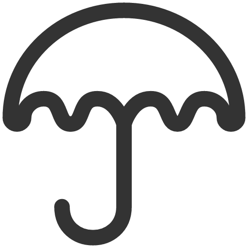 иконка umbrella, зонт,
