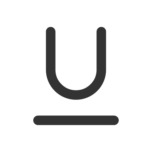 иконка underline,