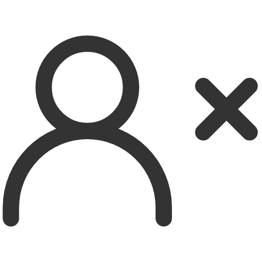 иконка user xmark, user, пользователь, xmark,