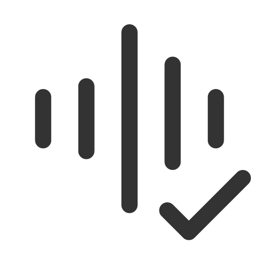 иконка voice check, voice, телефон, check, галочка,
