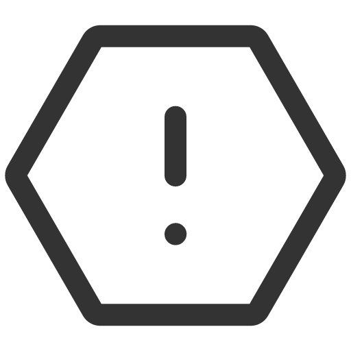 иконка warning hexagon, warning, предупреждение, hexagon,