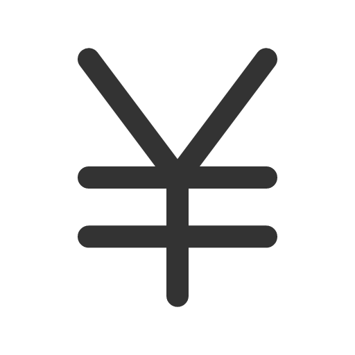 иконка yen, иена,