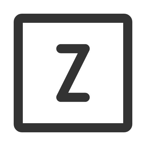 иконка z square, square,