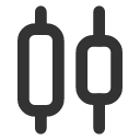 иконка align, horizontal, документ, distribute, center