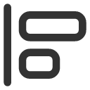 иконка align start vertical, align, start, старт, vertical