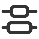 иконка align, vertical, distribute, center