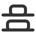 иконка align vertical distribute end, align, vertical, distribute, end