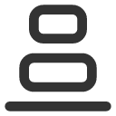 иконка align vertical justify end, align, vertical, justify, end