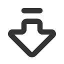 иконки arrow big down dash, arrow, стрелка, big, down, dash