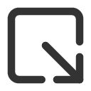 иконки arrow down right from square, arrow, стрелка, down, right, from, square