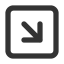 иконки arrow down right square, arrow, стрелка, down, right, square