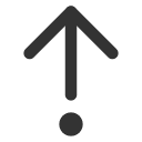 иконки arrow up from dot, arrow, стрелка, up, стрелка вверх, from, dot