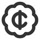 иконка badge cent, badge, бейдж, cent