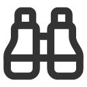 иконки binoculars, бинокль