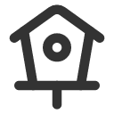 иконка birdhouse, кошка