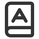 иконка book a, book, книга