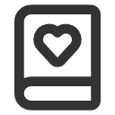 иконка book heart, book, книга, heart, сердце
