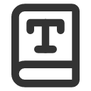 иконка book type, book, книга, type, шрифт