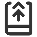 иконка book up 2, book, книга, up, стрелка вверх