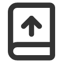 иконка book up, book, книга, up, стрелка вверх