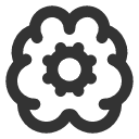 иконки brain cog, brain, cog