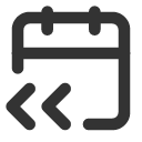 иконка calendar chevrons left, calendar, календарь, chevrons, left, стрелка