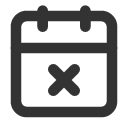 иконка calendar x, calendar, календарь