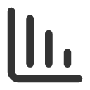 иконка chart column decreasing, chart, график, column, decreasing