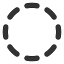 иконка circle dashed, circle, dashed