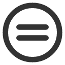 иконки circle equal, circle, equal