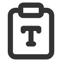 иконка clipboard type, clipboard, буфер обмена, type, шрифт
