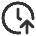 иконка clock arrow up, clock, часы, arrow, стрелка, up, стрелка вверх