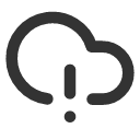 иконка cloud alert, cloud, облако, alert, предупреждение