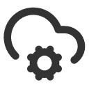 иконки cloud cog, cloud, облако, cog