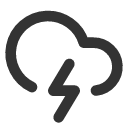 иконка cloud lightning, гроза, cloud, облако, lightning, молния