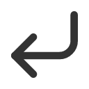 иконки corner down left, corner, down, стрелка, left