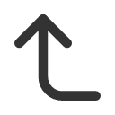 иконки corner left up, corner, left, стрелка, up, стрелка вверх