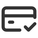 иконка credit card check, credit, карточка, card, кредитная карточка, check, галочка