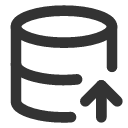 иконки database arrow up, database, база данных, arrow, стрелка, up, стрелка вверх