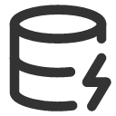иконка database zap, database, база данных, zap