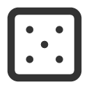 иконки dice 5, dice, игральная кость