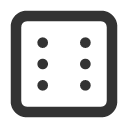 иконки dice 6, dice, игральная кость